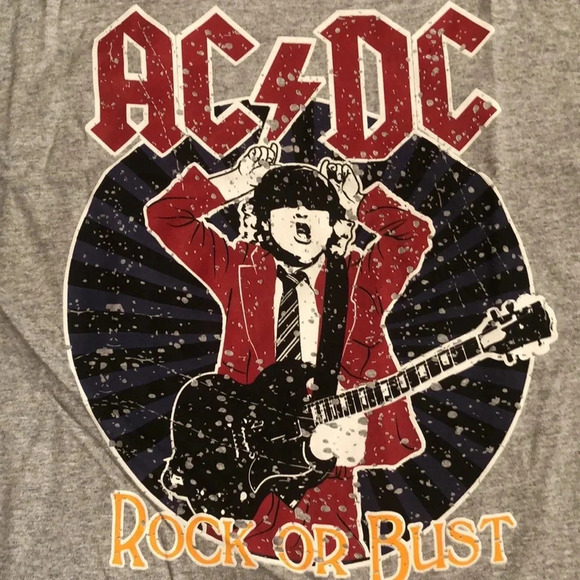 AC/DC Rock Or Bust Retro Band Tee Shirt - Picture 5 of 7